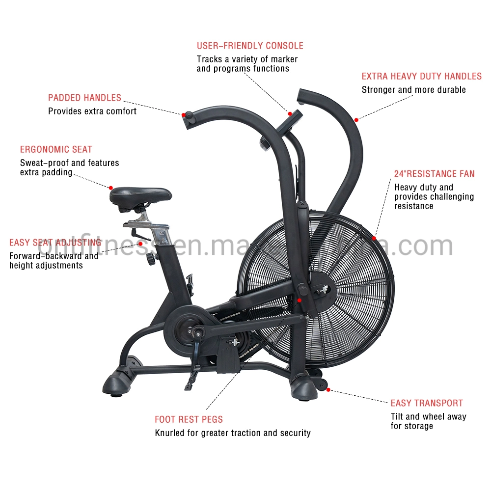 Commercial Indoor Bike Trainer Gym Indoor Fitness Cardio Machine Exercise Fan Bike Air Bike